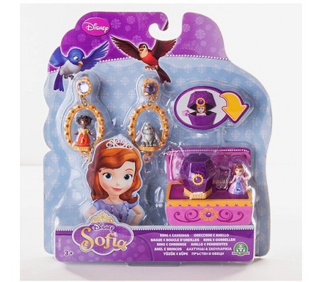 Игровой набор Кольцо и клипсы, 3 минифигурки от Disney SophiaКуклы принцессы Диснея (Disney Princess)