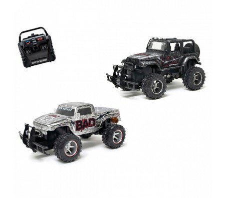 Радиоуправляемая машина BAD STREET - JEEP, HUMMER H3T масштаб 1:15Машины на радиоуправлении