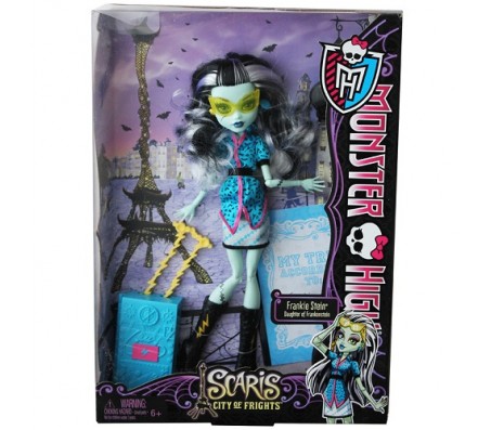 Frankie Stein с чемоданом Scaris City of FrightКуклы Школа монстров (Monster high)