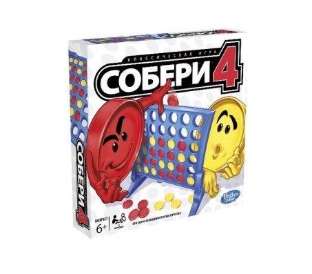 Собери 4 от Hasbro GamesНастольные игры для семьи