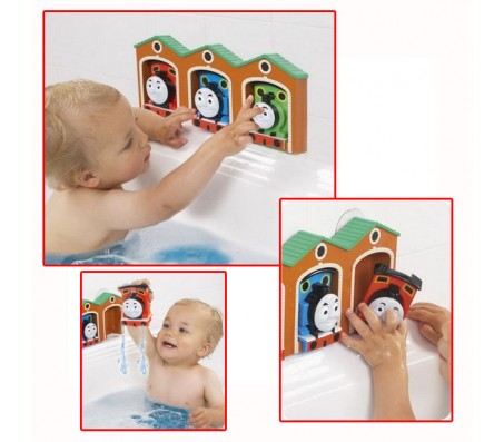 TOMY Набор для ванны Депо с паровозикамиДля купания